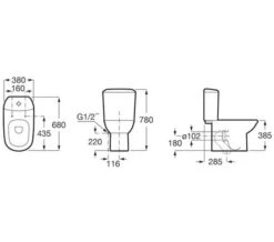 Roca Nexo White Close Coupled WC Pan 665mm - 342640000 -Duravit Store M700 2023 7 31 11 10 0 144