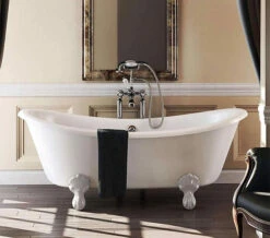 Burlington Bateau 1640 X 700mm White Double Ended Freestanding Bath