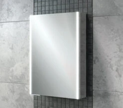 HIB Xenon 50 Single Door LED Illuminated Aluminium Cabinet - 46000