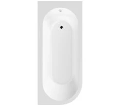 QS Basic Curve 1700 X 725mm White Back-To-Wall Corner Bath -Duravit Store M700 2023 9 13 10 2 30 910
