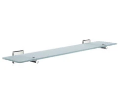 Smedbo House 600mm Frosted Glass Bathroom Shelf -Duravit Store QS S173 1 mn