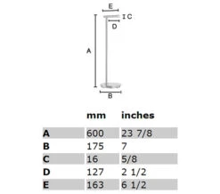 Smedbo Outline Lite Free Standing Polished Stainless Steel Toilet Roll Holder Round Base -Duravit Store QS S251 2 mn