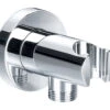 Imex Chrome Round Wall Shower Outlet Elbow With Bracket -Duravit Store QS V15254 1 mn
