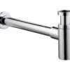 Imex Minimalistic 1.25 Inch Chrome Bottle Trap And Pipe -Duravit Store QS V15270 1 mn