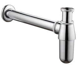 Imex Traditional 1.25 Inch Chrome Bottle Trap And Pipe