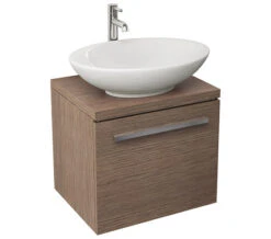 IMEX Bloque Soft Oak Worktop For 470mm Unit -Duravit Store QS V15304 3 mn
