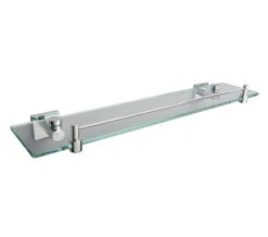 Miller Atlanta Glass Shelf With Guard Rail 500mm - 8802C -Duravit Store QS V15631 1 mn