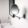 Miller Classic Modern 190mm Round Magnifying Mirror - 8781C -Duravit Store QS V15827 3 mn