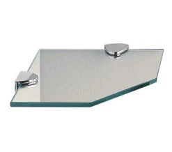 Miller Classic Clear Glass Corner Shelf 200mm - 292020 6 Miller Classic Clear Glass Corner Shelf 200mm - 292020 -Duravit Store QS V15851 1 mn