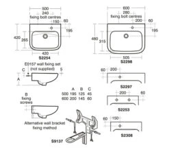 Armitage Shanks Portman 21 Contemporary Wall-Hung Basin -Duravit Store QS V16178 2 mn