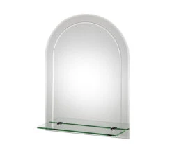 Croydex Fairfield Arch Mirror With Shelf 450 X 600mm