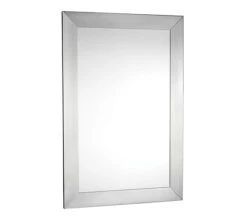Croydex Parkgate Rectangular Mirror With Brushed Stainless Steel Frame 920 X 610mm