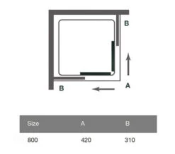Merlyn 6 Series Corner Double Sliding Door Shower Cubicle 800 X 1900mm -Duravit Store QS V18536 2 mn