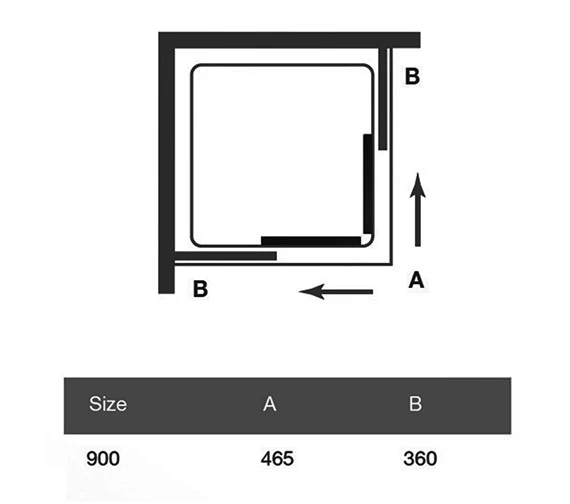 Merlyn 6 Series Corner Double Sliding Door Shower Enclosure 900 X 1900mm 4 Merlyn 6 Series Corner Double Sliding Door Shower Enclosure 900 X 1900mm - Image 2