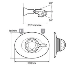 Mira Excel Thermostatic Shower BIR Built In Rigid Chrome - 1.1518.307 -Duravit Store QS V19335 2 mn