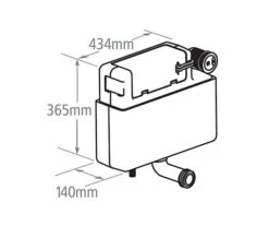 Roper Rhodes Torrent Concealed Dual Flush Cistern - TR9001 5 Roper Rhodes Torrent Concealed Dual Flush Cistern - TR9001 -Duravit Store QS V19585 2 mn