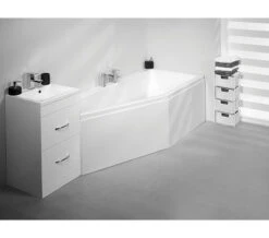 Carron Quantum Space Saver 5mm Acrylic Bath 1700 X 750mm Left Hand -Duravit Store QS V19622 4 mn