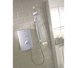 Mira Sport Thermostatic Electric Shower 9KW White And Chrome 1.1746.005 -Duravit Store QS V2013 3 mn 1