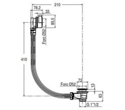Crosswater Water Drop Bath Waste - BTW0245C -Duravit Store QS V21969 2 mn