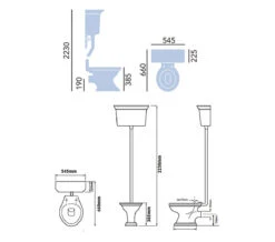 Heritage Dorchester High Level WC With Cistern And Flush Pack -Duravit Store QS V24278 2 mn