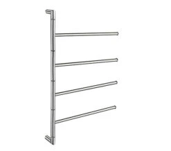 Smedbo Outline Polished Stainless Steel Swivel Arm Towel Bar -Duravit Store QS V26053 1 mn