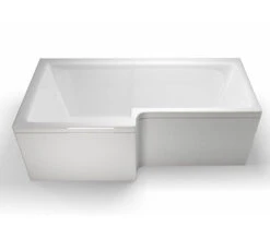 Cleargreen Ecosquare Left Handed White Shower Bath 1700 X 850mm -Duravit Store QS V26285 3 mn