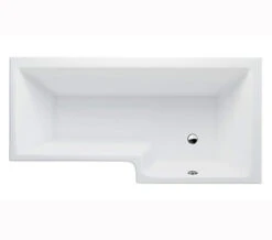 Cleargreen Ecosquare Left Handed White Shower Bath 1700 X 850mm -Duravit Store QS V26286 1 mn
