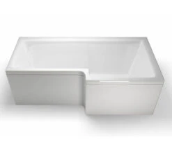Cleargreen Ecosquare Left Handed White Shower Bath 1700 X 850mm -Duravit Store QS V26286 3 mn