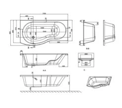 Cleargreen Ecoround White Shower Bath -Duravit Store QS V26293 2 mn