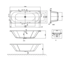 Cleargreen Verde Rectangular Double Ended White Bath 1700 X 700mm -Duravit Store QS V26305 2 mn