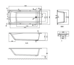 Cleargreen Sustain Rectangular Single Ended White Bath 1800 X 800mm Square -Duravit Store QS V26318 2 mn