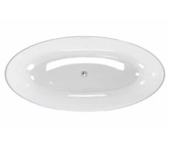 Clearwater Lacrima Natural Stone Freestanding Oval Bath 1690 X 800mm -Duravit Store QS V26339 3 mn