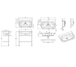 Clearwater Traditional Small Roll Top Basin With Stand -Duravit Store QS V26360 2 mn