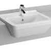 VitrA S50 Square 550mm 1 Tap Hole White Semi Recessed Basin -Duravit Store QS V26801 1 mn