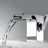Flova Cascade 110mm High Diamond Chrome Basin Mixer Tap With Clicker Waste -Duravit Store QS V27083 3 mn