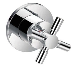 Flova XL Diamond Chrome Concealed Shut Off Valve With 3 Way Diverter