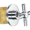 Flova XL Diamond Chrome Wall Mounted Concealed Shut Off Valve For Cold Water -Duravit Store QS V27184 1 mn