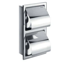 Flova Gloria Diamond Chrome Concealed Toilet Roll Holder -Duravit Store QS V27320 1 mn