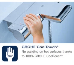 Grohe Euphoria Mono Chrome Shower Set With 600mm Rail - 27256001 -Duravit Store QS V28379 4 mn 6