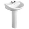 Armitage Shanks Sandringham 21 Washbasin 550mm 2 Armitage Shanks Sandringham 21 Washbasin 550mm -Duravit Store QS V28885 1 mn