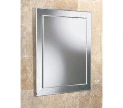 HIB Emma Rectangular Bevelled Edge Mirror 400 X 500mm