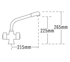 Tre Mercati Gloucester Dual Flow Mono Sink Mixer Tap -Duravit Store QS V31715 2 mn