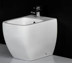 RAK Metropolitan 1 Tap Hole Back To Wall White Bidet 525mm - METBID -Duravit Store QS V36298 1 mn