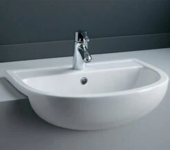 RAK Compact Semi Recessed White Basin 450mm