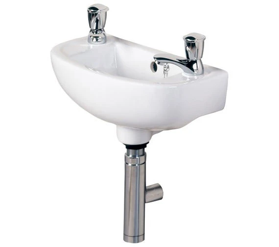 RAK Compact 1 Tap Hole White 450mm Slimline Basin 7 RAK Compact 1 Tap Hole White 450mm Slimline Basin - Image 5