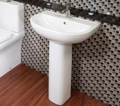 RAK Compact 450mm White Basin With 1 Tap Hole -Duravit Store QS V36349 3 mn