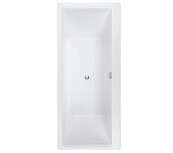 RAK Evolution Double Ended 1750mm X 750mm Easyflow Acrylic Bath White -Duravit Store QS V37726 1 mn