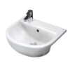 RAK Compact Slimline Semi Recessed White Basin 400mm -Duravit Store QS V37731 1 mn