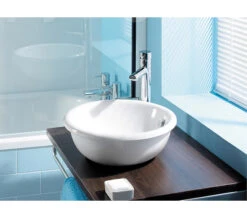 Crosswater Kai Lever Monobloc Chrome Tall Basin Mixer Tap -Duravit Store QS V38322 3 mn