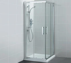 Ideal Standard Synergy Corner Entry Enclosure 800mm With Silver Frame
